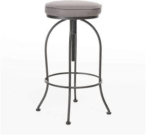 christopher knight home aleena metal barstool with fabric cushion grey|Christopher Knight Home Aleena Firwood and Iron .